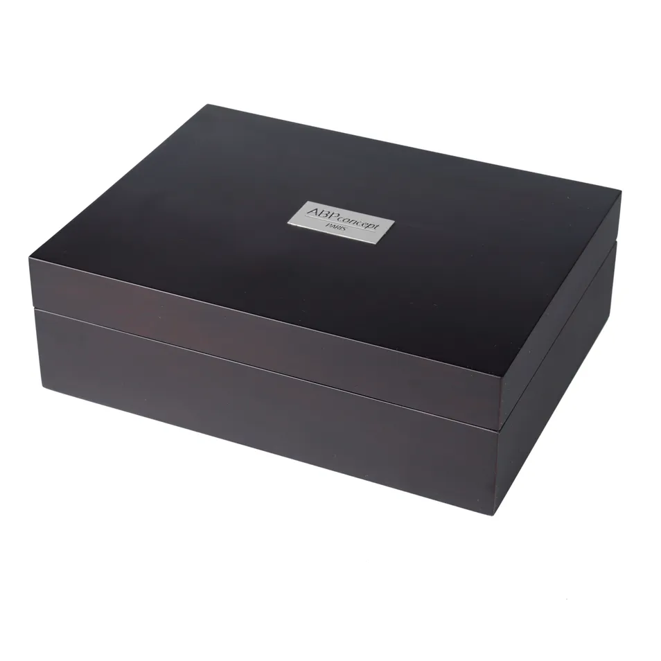 Wholesale Custom Logo Exquisite Men's Watch Packaging Box with 8 Slots Wristwatch Case
