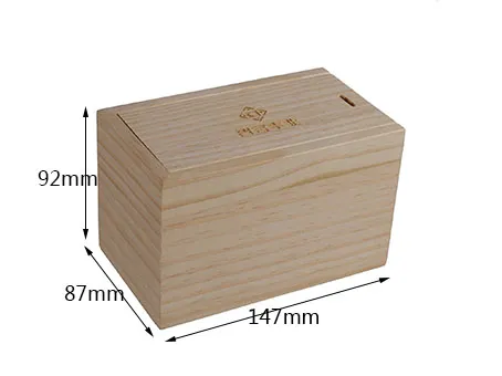 Elegant Custom Pine Wood Box for Premium Green Tea Gifts