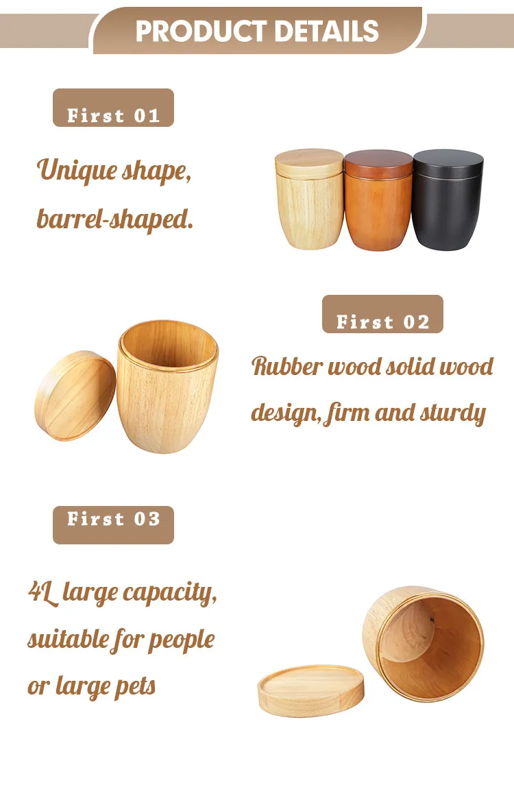 Custom Barrel Human Remains Small Dove Personalized Design Inlay Box Wooden Cremation Urns Pet Urn Dog Wood for Pets