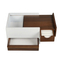 Custom Logo Travel Portable Square Shape Storage Jewelry Case Zipper Box PU Leather Jewelry Storage Packaging Box