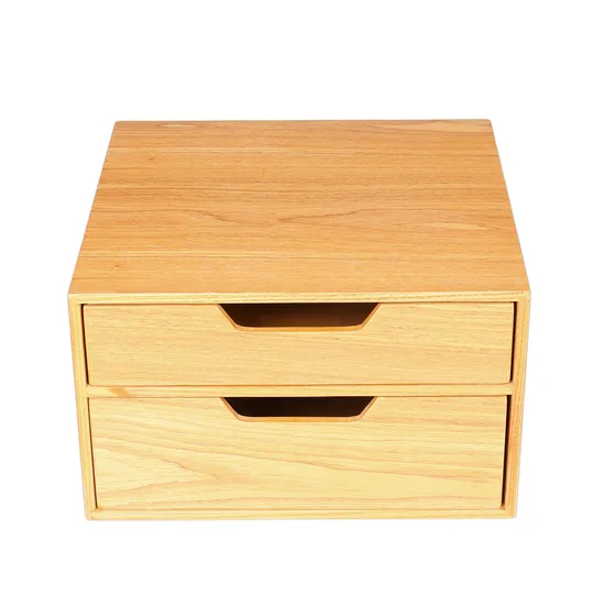 Premium Wooden Tea Bag Storage Box with Dual Layers
