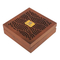 Custom Hot Sell Small Wooden Emblem Box Commemorative Coin Display Box