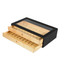 Custom Luxury Transparent Acrylic Window Design Bamboo Watch Box OEM Wooden Storage Gift Packaging Watch Box Cases Pillow