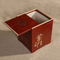 Wholesale OEM High End Red Wine Boxes Double Matte Red Matter Paint Wooden Wine Box