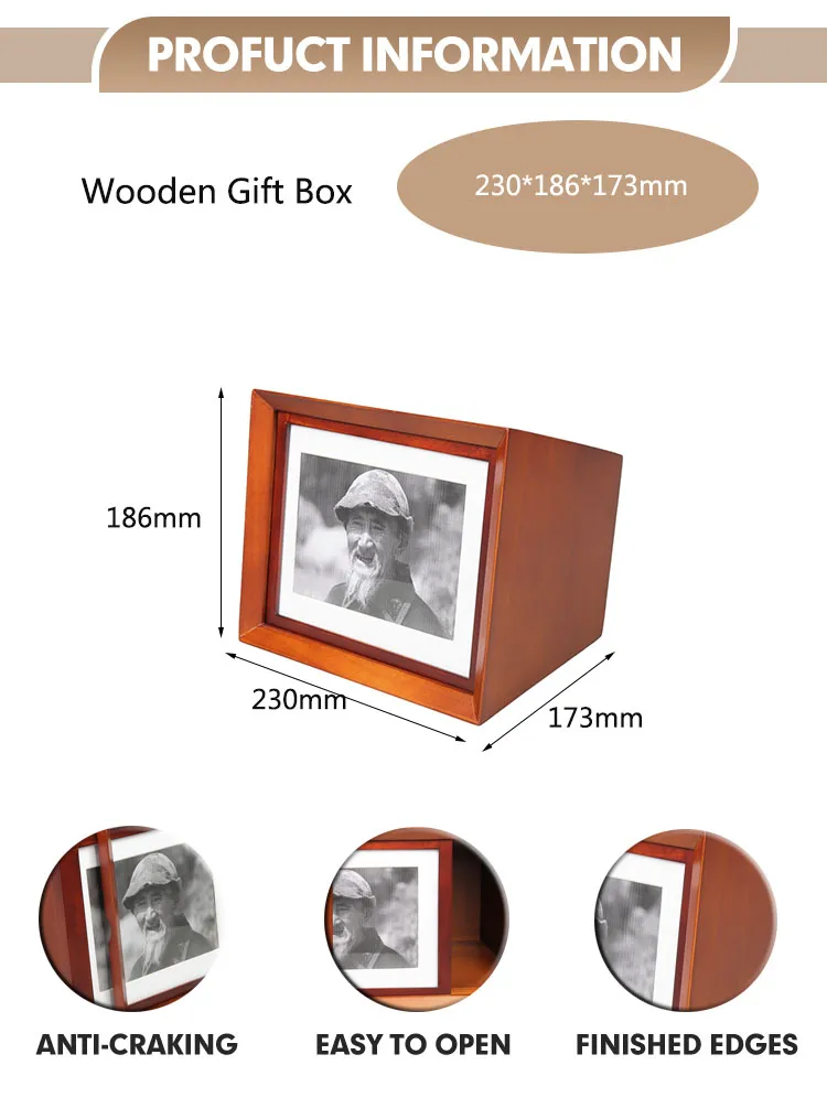 Modern Cedar Wood Pet Urn Wholesale Factory Funeral Animal Cremation Box Ashes for Dog Cat for Memorializing Your Furry Friend