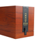 Customized Logo Creative Dark Walnut Wood Tea Box Travel Portable Miniature Stash Box Small Rectangle Storage Box