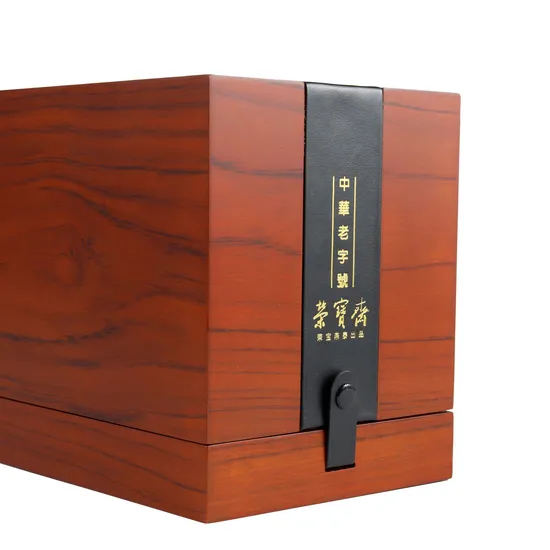 Customized Logo Creative Dark Walnut Wood Tea Box Travel Portable Miniature Stash Box Small Rectangle Storage Box
