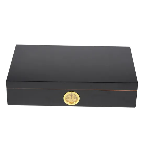 Wholesale High End Spanish Cedar Wood Cigarette Tobacco Box Cigar Humidors with Humidifier