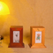 Handmade Wooden Small Cremation Pet Urn Brass Paws Inlaid Wood Memorial Urns Funeral Supplie for Dog and Cat Ashes Box