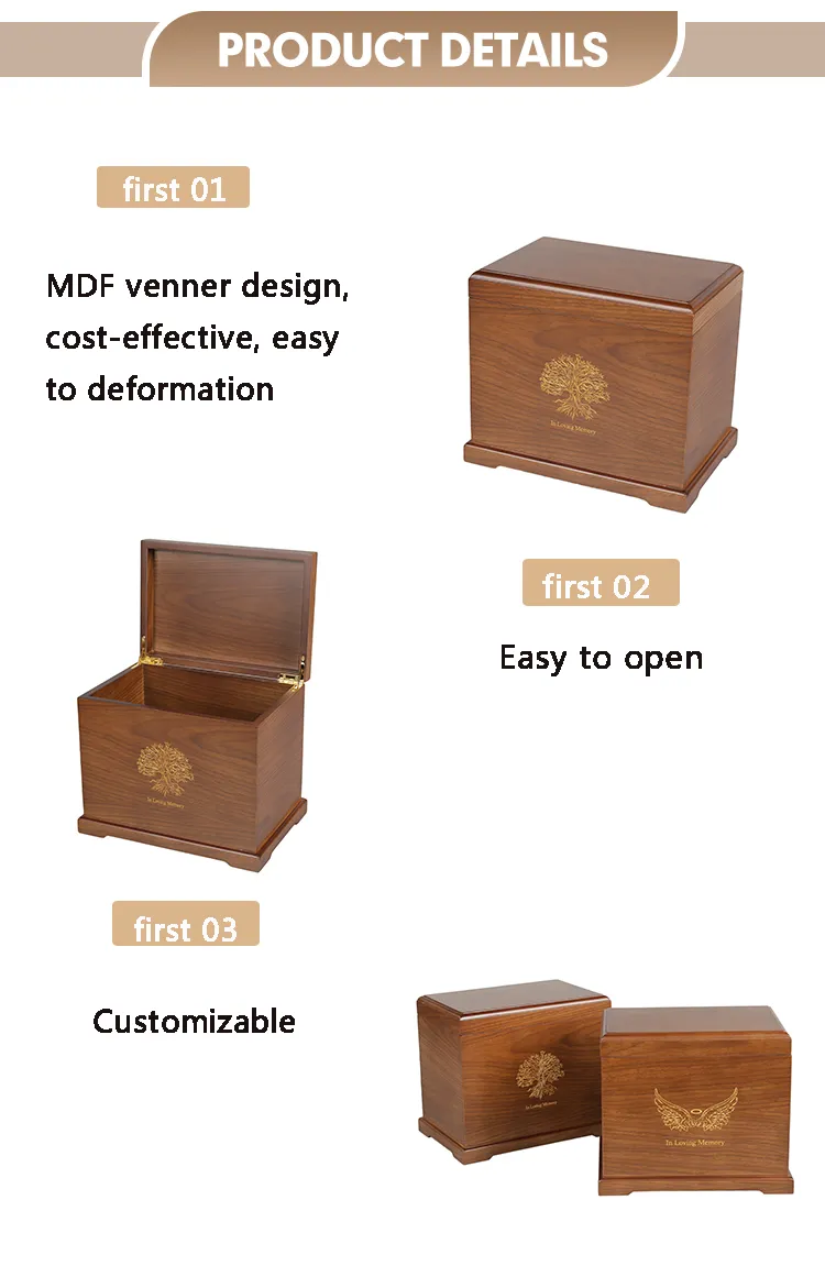 Professional Funeral Supplies Factory Handmade Oak Wooden
