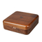 Wholesale Walnut Solid Wooden Single Coin Storage Packaging Box Coin Collection Elegant Jewelry Silver Medal Display Case