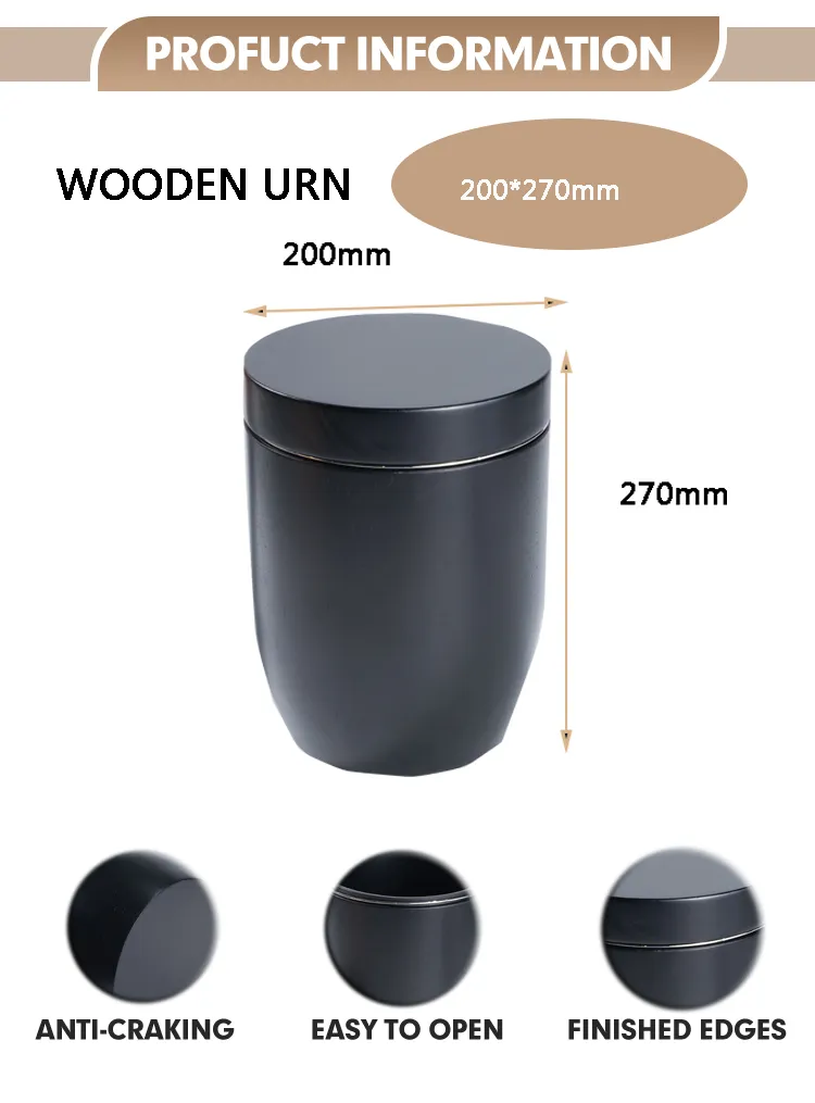 Customized Eco-Friendly Dog Ashes Urns Wooden Pet Urn with Photo Frame Dog Ashes Pet Urn Cat and Dog Cremation