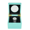 Wholesale Luxury Cyan Varnish Classy Open Window Design Wooden Box for Single Watch Display and Storage