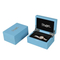 Wholesale Christmas Luxurious High-End Blue Wooden Packaging Display Gift Box Wood Jewelry Storgae Case for Single Watch