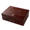 New Design Custom Logo Antique Exquisite Laser Pattern Gift Wooden Tea Packaging Box
