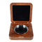 Custom Badge Souvenir Medal Case Solid Walnut Wood Storage Decorative Box Coin Collection Display Case