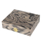 Wholesale Unfinished Cedar Wood Cigar Box with Small Humidor Wooden Tobacco Boxes with Hinged Lid