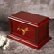 ODM OEM Customized Wooden Urn Personalized Bamboo Memorial Cremation Box with Photo & Message for Pet Loss Pet Caskets & Urns