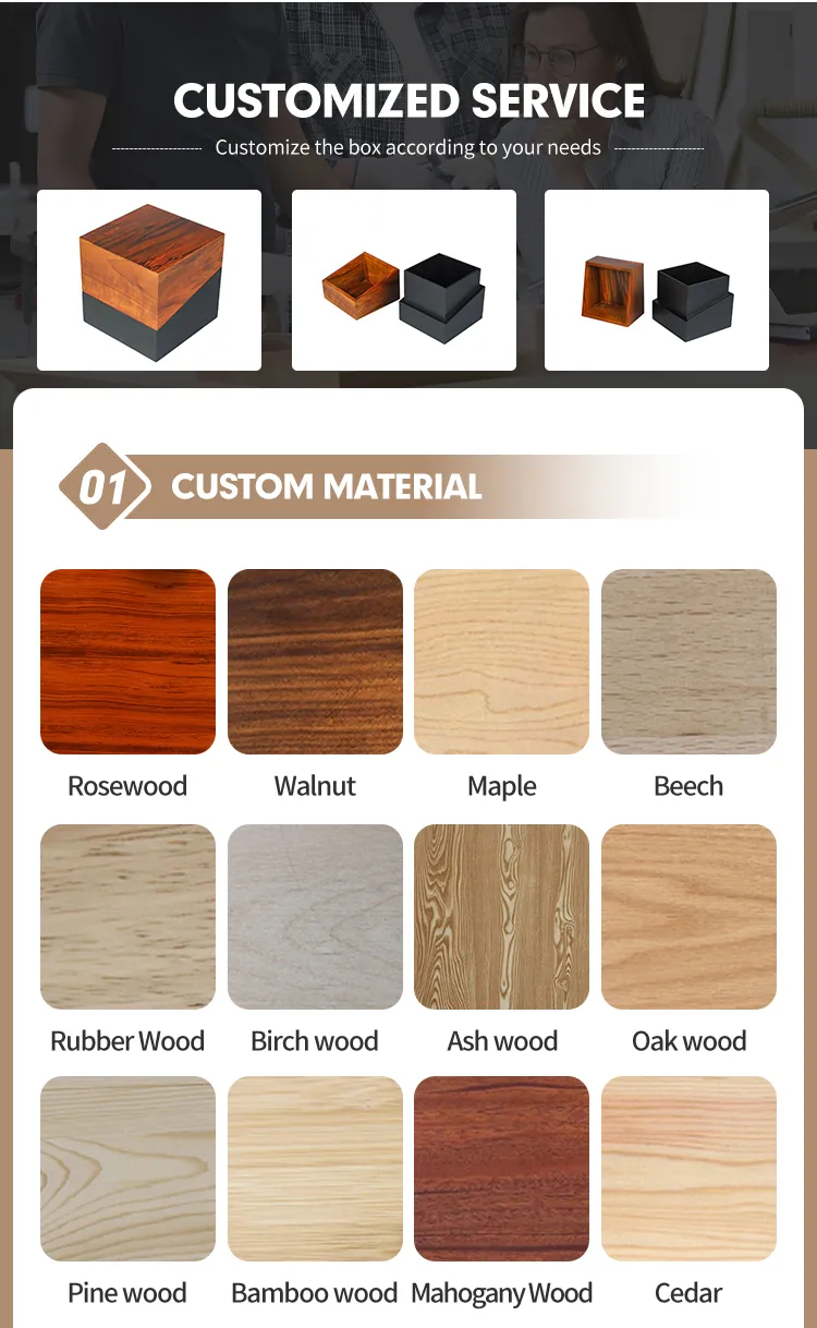 Factory Wholesale Handmade Durable Modern Solid Wood Pet Urn-Eco-Friendly Animal Ashes