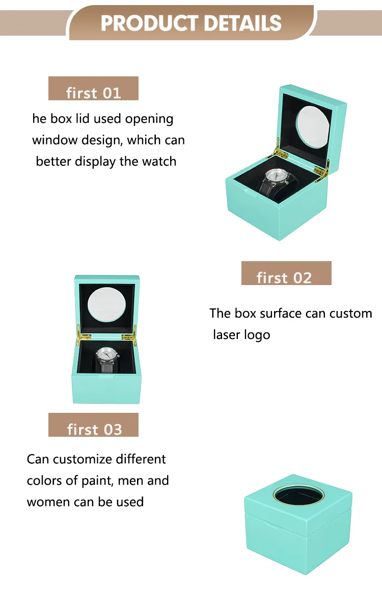 Factory Price Wholesale Wooden Packaging Watch Box Wood Display Case Wooden Collection Watch Box