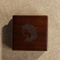 Custom Badge Souvenir Medal Case Solid Mahogany Wood Storage Decorative Box Coin Case