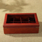 Luxury Custom Red MDF Timber Acrylic Wooden Handmade Perfume Tea Bag Storage Tea Packaging Varnishing Gift Organize Box