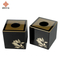 Luxury Custom High Gloss Piano Lacquer Metal Word Logo Edge Outline in Gold Wooden Hotel Room Bathroom Supplies Amenities Set