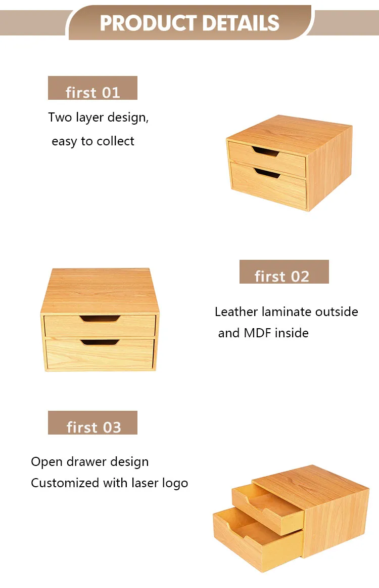 Premium Wooden Tea Bag Storage Box with Dual Layers