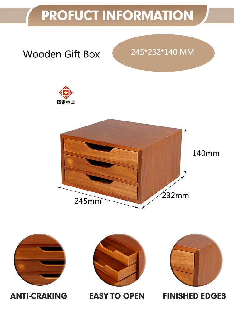 Exquisite Vintage Wooden Jewelry Storage Box with Custom Branding