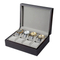 Wholesale Custom Logo Exquisite Men's Watch Packaging Box with 8 Slots Wristwatch Case
