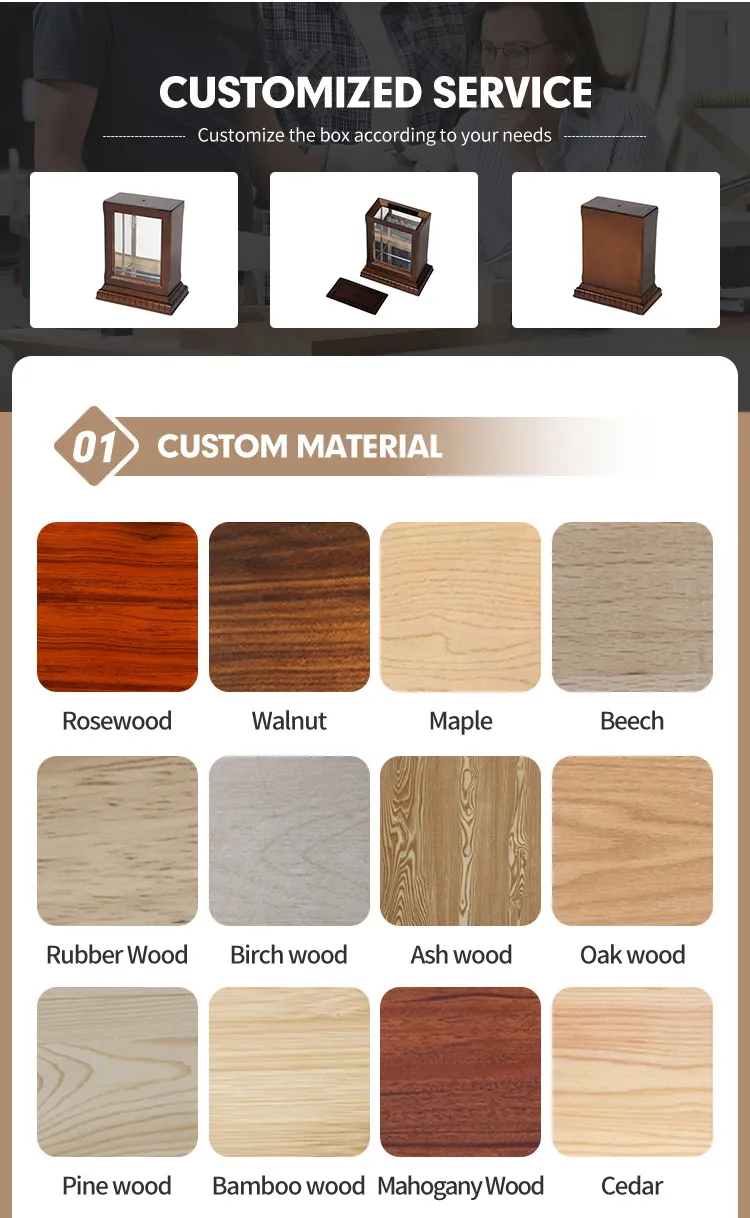Elegant Walnut Jewelry Box for Necklaces and Earrings