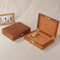 Wholesale Solid Walnut Wood Jewelry Box Elegant Gift Wood Box Packaging Mezzanine Wooden Jewelry Storage with with Lock