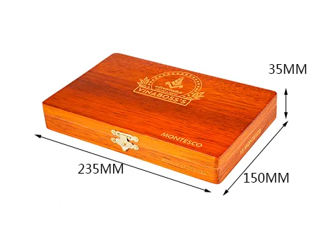 Wholesale Factorary Price Eco - Friendly Paint Custom Laser Logo Cedar Mahogany Wood Cigar Box