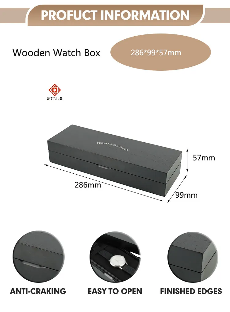 High Luxury Wood Watch Packaging Gift Box Custom Watch Storage Box Wooden Watch Box
