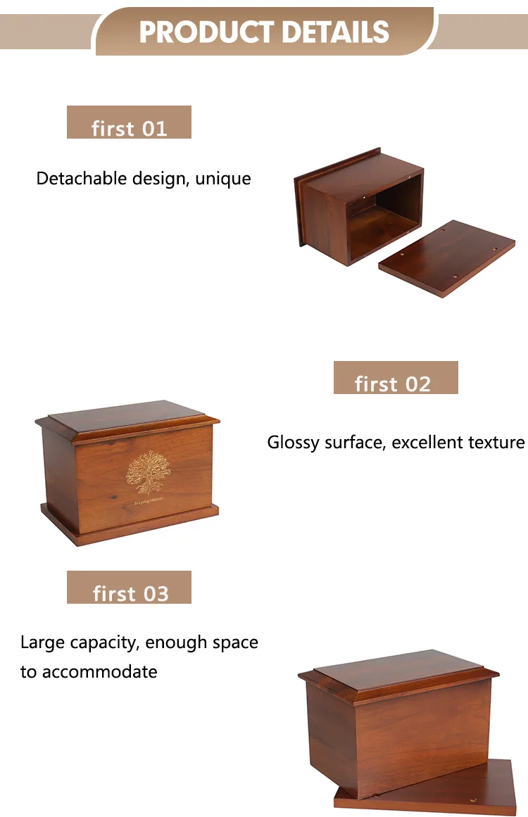 Premium Custom Handmade Oak Wooden Urns for Memorials
