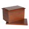 Luxurious Customized Genuine Pet Ashes Cremation Urns European Style with Casket Walnut Oak Mahogany Cherry Wood