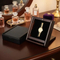 Customizable Black Wooden Watch Display Box for Gifts