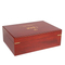 Handcrafted Custom Made Solid Wooden Compartment Tea Gift Chest Box and Tea Bags Storage Boxes and Holder with 2 Compartment