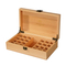 Wooden Foldable Essential Oil Storage Box with Lid-Large Capacity for Makeup Nail Polish & Perfume