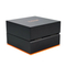 New Design PU Leather Lining Luxury Men Wristwatch Packaging Wooden Box Custom Logo Black Single Watch Box Case