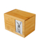 Modern Handmade Luxury Durable Square Wooden Urns Box for Pet Cremation Memorial Use Custom Bamboo Wood