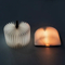 Creative Magnetic USB Rechargeable LED Foldable Wood Grain Book Shape Desk Lamp Night Light