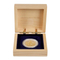 High Quality Custom Zhihe Wood 100% Walnut Solid Wood Rectangle Single Coin Gift Display Recyclable Wooden Box