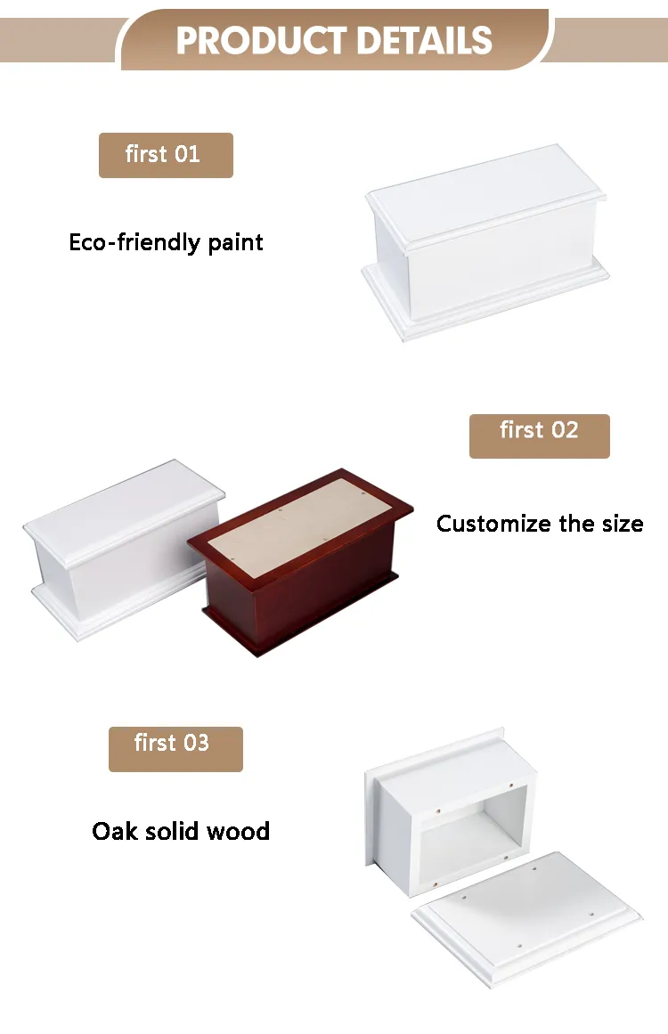 Solid Wooden Funeral Casket Lead Coffin for Pet