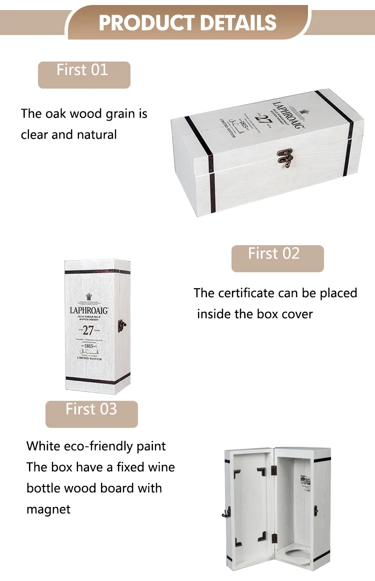Premium Customizable Pine Wood Wine Gift Box Set