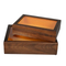 High Quality Opening Window Design Large Rectangle Empty Acrylic Lid 100% Walnut Solid Wood Empty Custom Large Wooden Gift Box