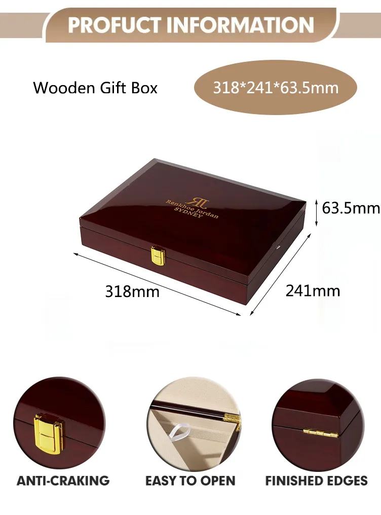 Wholesale Custom Fashion Display Jewelry Storage Display Jewellery Case Luxury Wooden Ring Packaging Gift Boxes