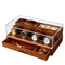 Wholesale 4 Slots Luxury Man's Gift Watch Box Custom Men's Jewelry Container Hot Sale 2 Tiers Wooden Watch Case with Acrylic Lid