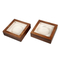 Acrylic Lid Opening Window Design Wooden Gold Silver Commemorative Coin Packaging Box Square Luxury Metal Coin Boxes