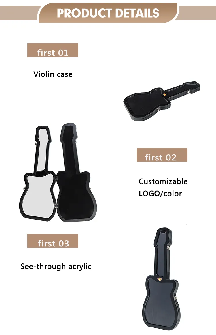 Wholesale Wooden Single Wine Bottle Gift Packaging Box Luxury Storage Violin Case